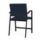 Lesro Newport Wide Hip Chair Metal Frame, Black, RF Blueberry Upholstery NP1261 - alternate 2